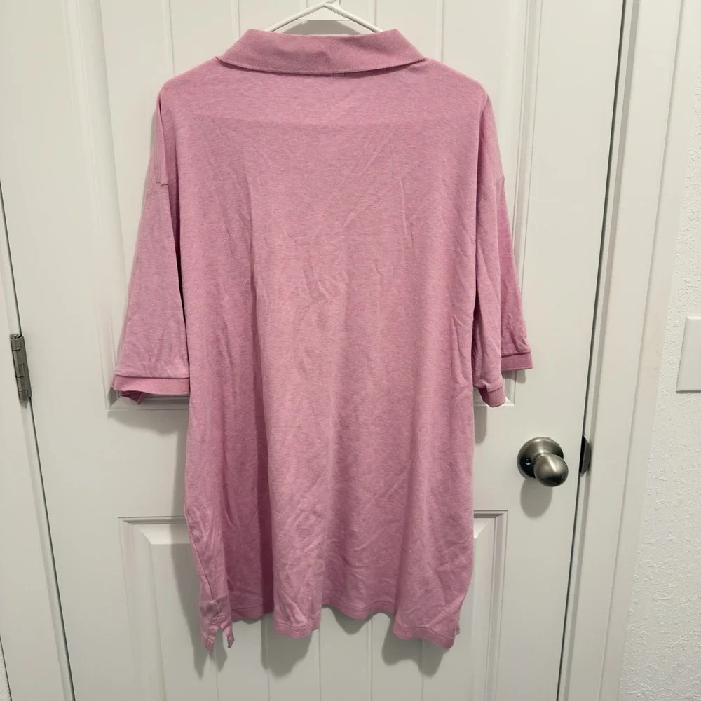 Polo Ralph Lauren Men's Pink Polo Shirt Size 2XLT